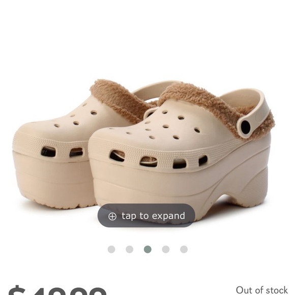 Cape Robbin Platform Clogs with Sherpa Lining Size 36 - Picture 8 of 8